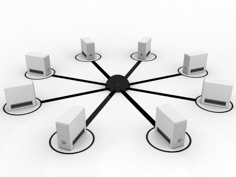 three dimensional isolated cabinets in network