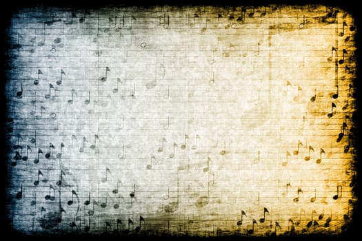 A Music Themed Abstract Grunge Background Texture