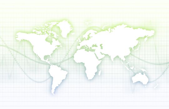 Technology Business Corporate World Art in White