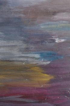 Multicoloured abstract background of varicoloured strokes of brush