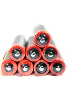 batteries grouped together against a white background