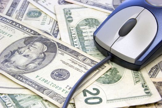 Computer mouse and money