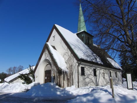 Church in winterweather