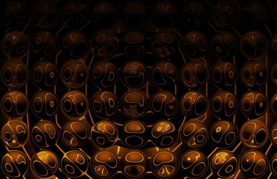 Orange Futuristic Abstract Background as a Art