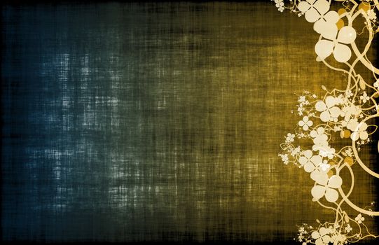 A Grunge Floral Decor Old Texture Background