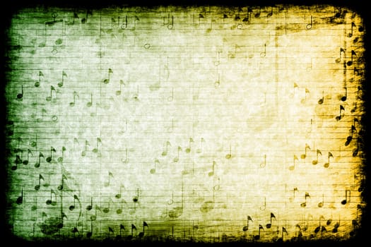 A Music Themed Abstract Grunge Background Texture