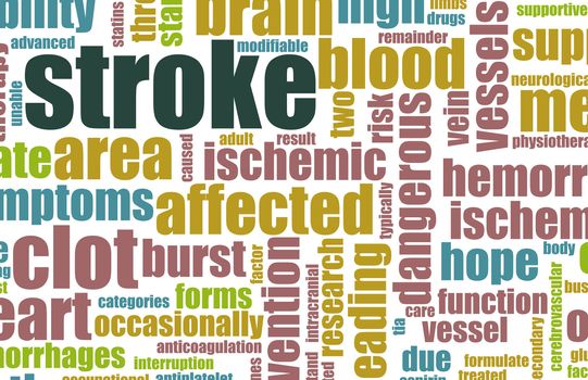 Stroke Medical Concept of Early Warning Signs