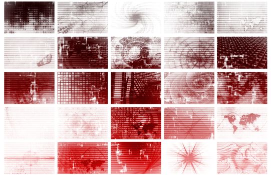 Futuristic Web Cyber Data Grid Color Background