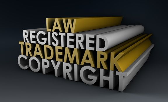 Registered and Copyright Trademark Law in 3d