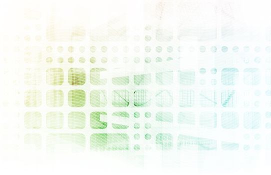 Technology Abstract with Futuristic Lines as Art