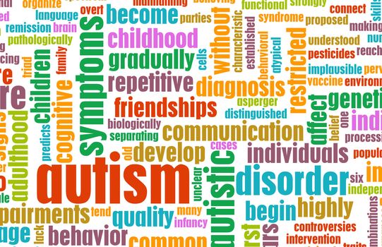 Autism Concept as a Medical Condition Background