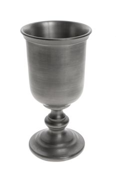 Classic goblet stands isolated on white background