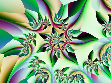 3d rendered Illustration. Abstract fractal image.