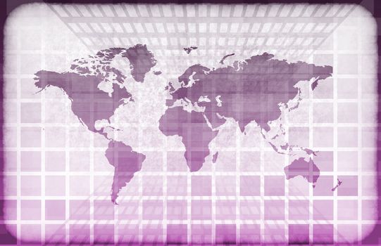 Grunge Map on a Information Technology Abstract