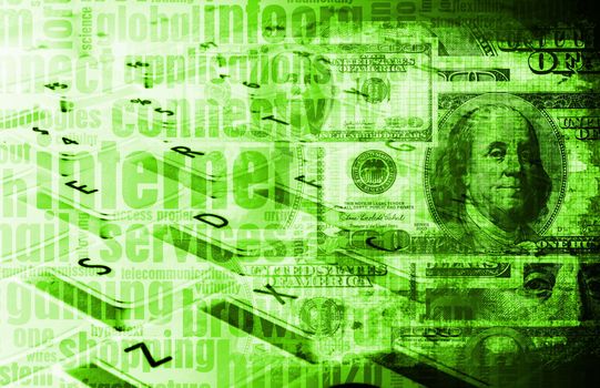 Business Abstract Technology as a Background Art