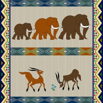 African motiv design, background illustration