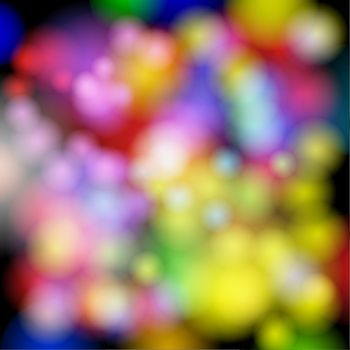 Blur circles background in rainbow colors