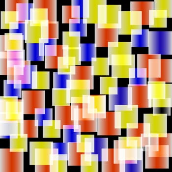 Abstract background with squares, illustration