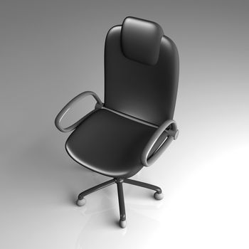 3D rendered office furniture.