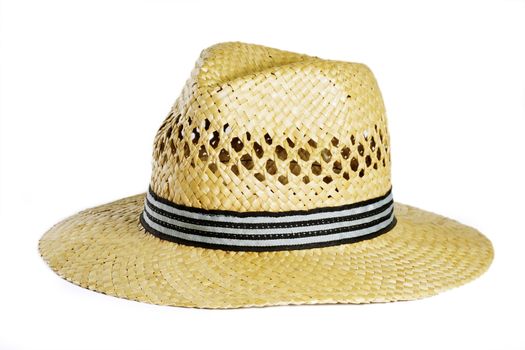 Straw hat - isolated on white background