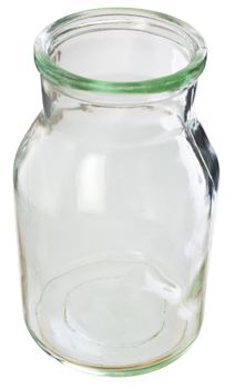 Medical jar on a white background