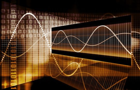 A Finance Spreadsheet Tech Graph Art Background