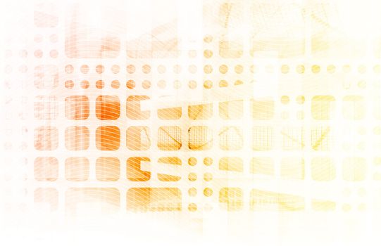 Technology Abstract with Futuristic Lines as Art