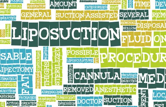 Liposuction Medical Procedure as a Concept Art