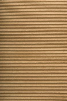 brown corrugated cardboard texture, striped horizontally paper
