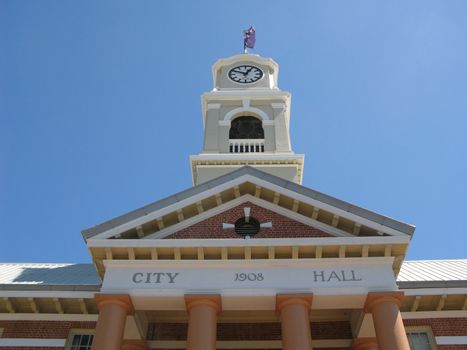 town hall and clock tower, maryborough landmark