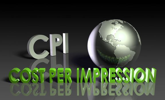 CPI Cost Per Impression Web Advertising Art