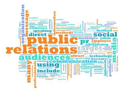 Public Relations PR Concept as a Abstract