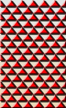 construction of pyramids one up to the others whit shadows