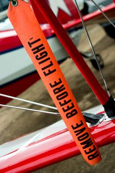 remove before flight  aviation safety tape