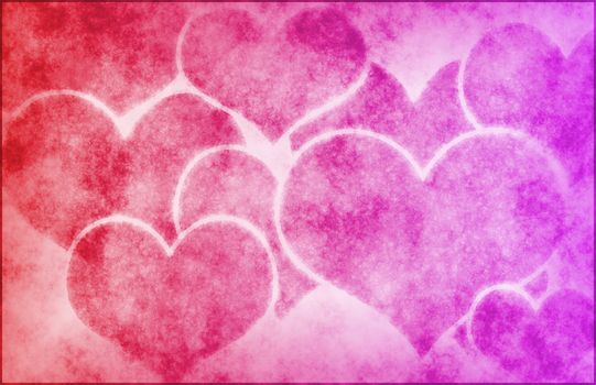 Hearts Love Abstract Background as a Art