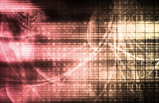 Futuristic Abstract as a Technology Background Art