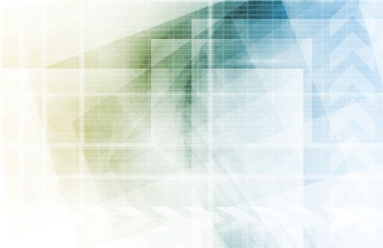 Futuristic Background as a Network Concept Art
