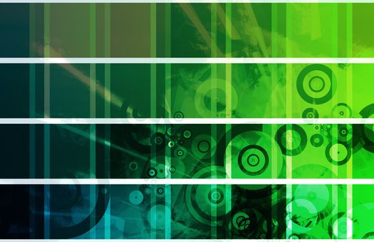 Colorful and Cool Website Design Elements Clip Art