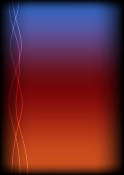 Abstract background - glowing spiral lines