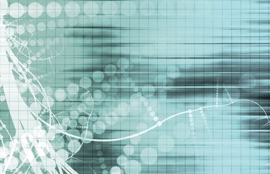 Futuristic Background in Web Tech Glowing Lines