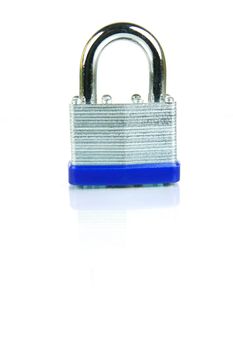 A padlock isolated against a white background