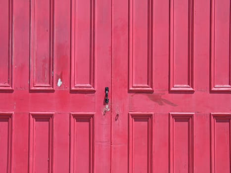 red door close-up