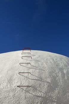 Concrete wine tanks in a winery, Alentejo, Portugal