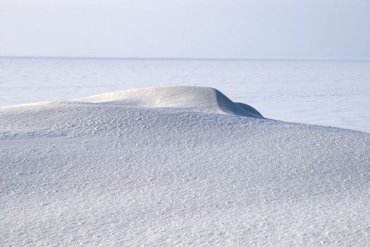 Blue hill from snow