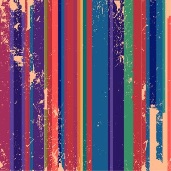Seamless retro stripes pattern with stylish colors
