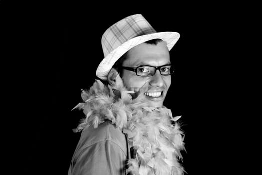 young man fashion studio portrait