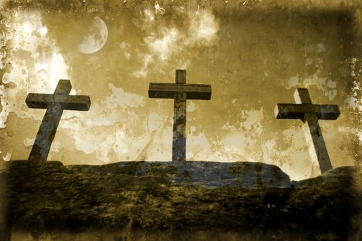 christian cross silhouette faith simbol
