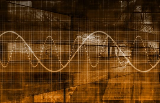 Telecommunications Industry Global Network as Art