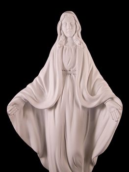 White statue of holy mary