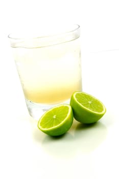A glass of lemon lime and bitters